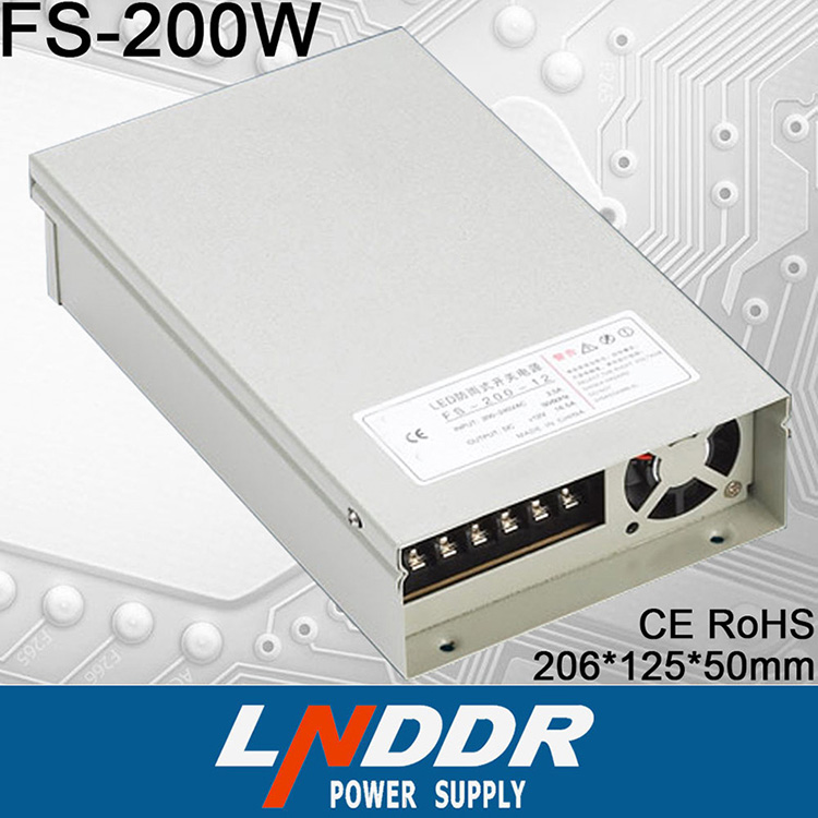 开关电源 FS-200W-12V防雨开关电源 LED防雨电源 开关电源厂家